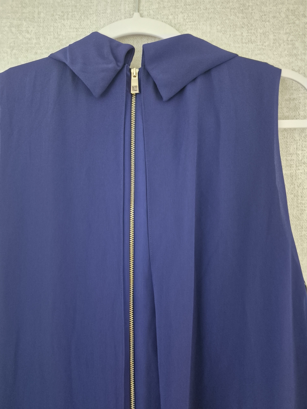 Vince Camuto Navy Sleeveless Midi Shift Dress (SKU0257) - Picture 12 of 14